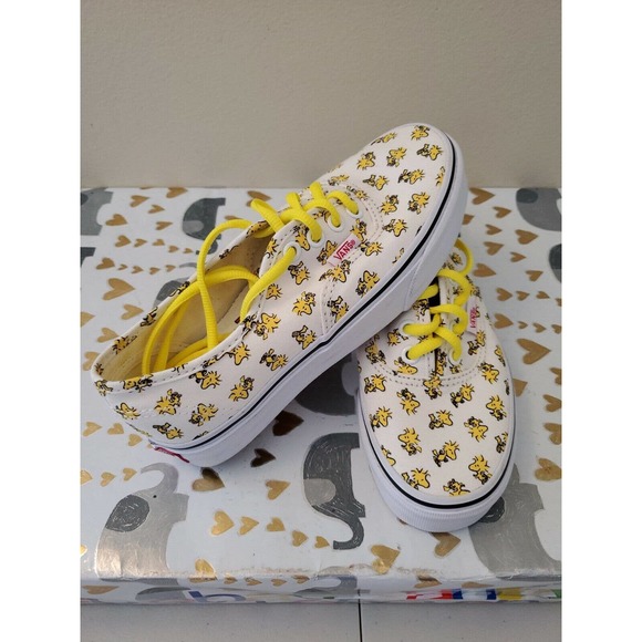 Vans Off The Wall X Peanuts Snoopy Woodstock Bone Authentic Shoes 3.5 Men 5 Womn main image 11